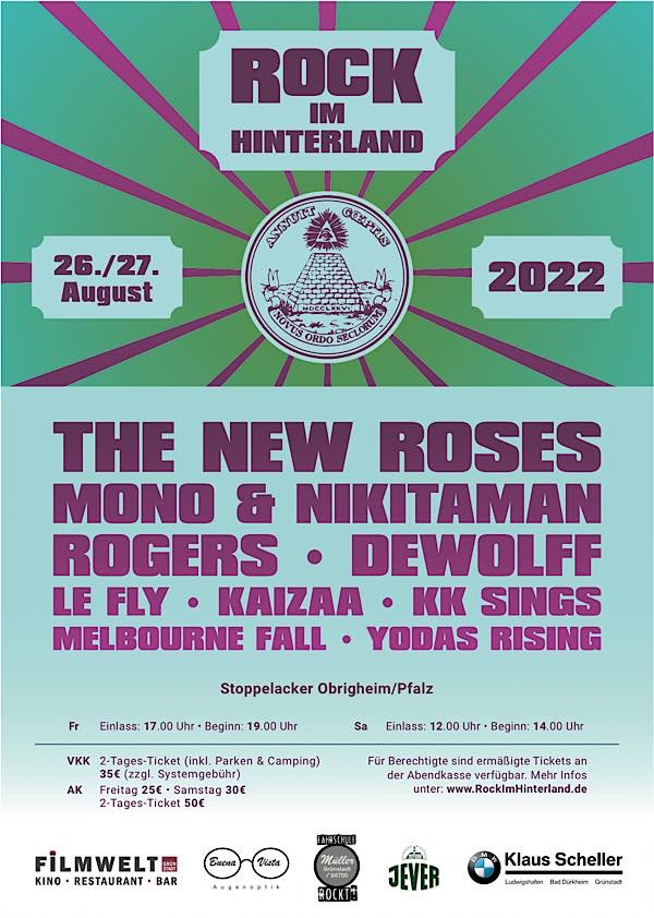 Plakat „ Rock im Hinterland 2022“