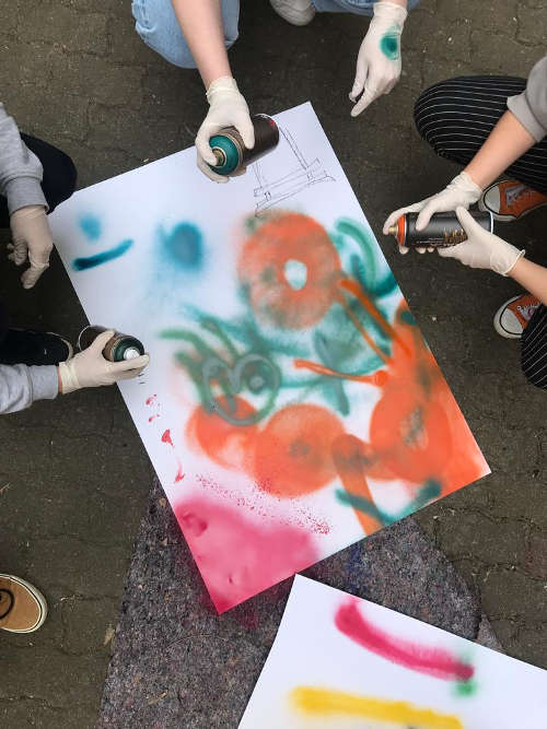 Graffitis sprühen: mpk-Workshops für Kinder (Foto: mpk)