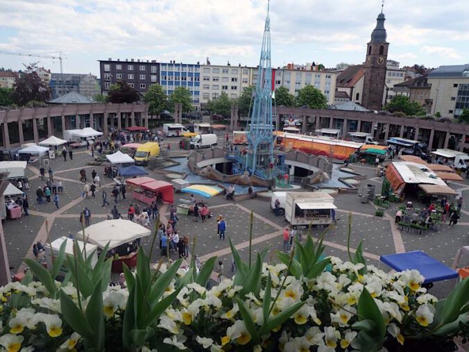 Deutsch-französischer Wochenmarkt (Foto: Stadtverwaltung Pirmasens / Maximilian Zwick)