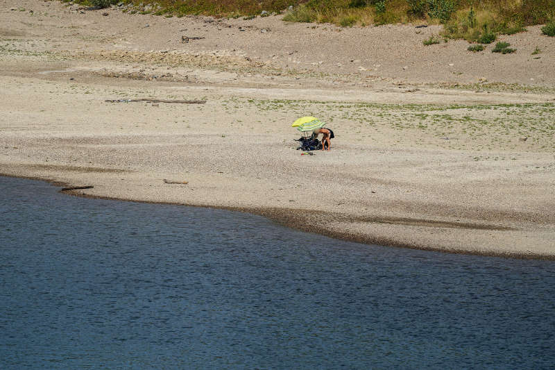 Niedrigwasser Speyer Rhein (Foto: Holger Knecht)