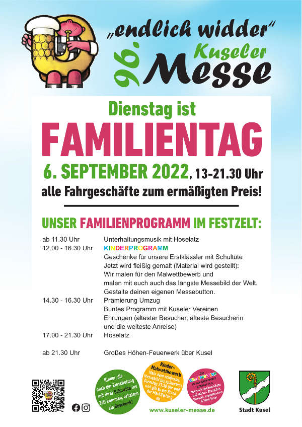 Kuseler Herbstmesse vom 02. bis 06. September 2022