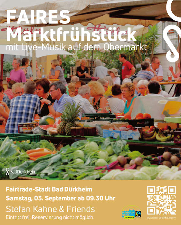 Plakat Faires Marktfrühstück (Quelle: Stadt Bad Dürkheim)