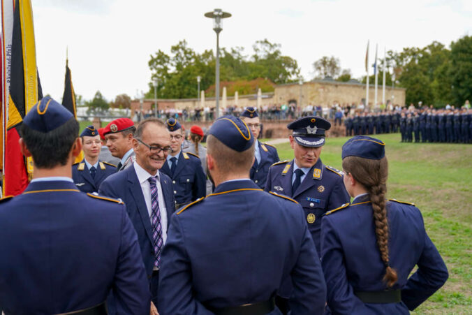 Gelöbnis Germersheim Luftwaffenausbildungsbataillon ABC-Abwehrbataillon 750 "Baden" (Foto: Holger Knecht)