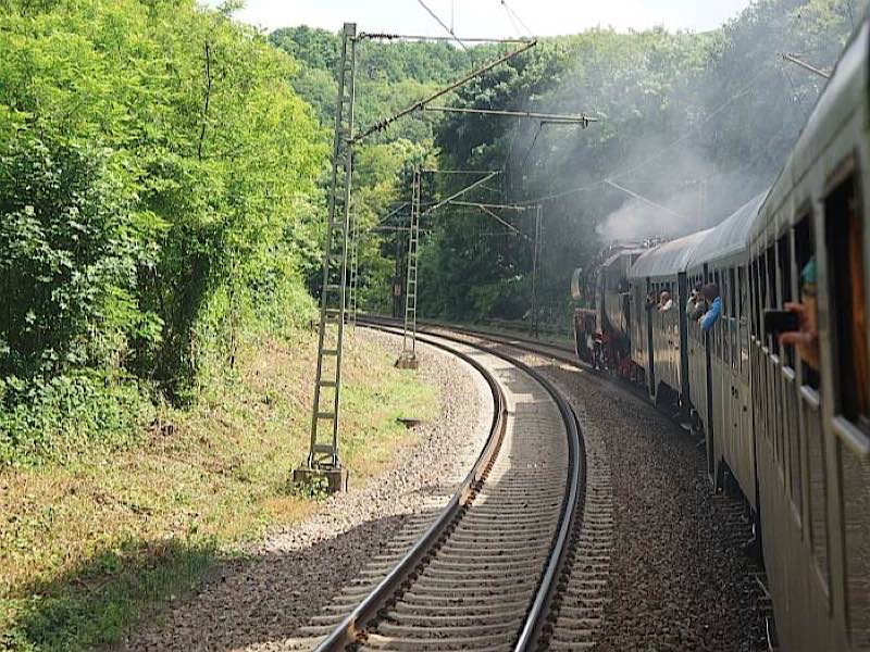 Fahrt mit einer Dampfeisenbahn (Foto: Holger Knecht)