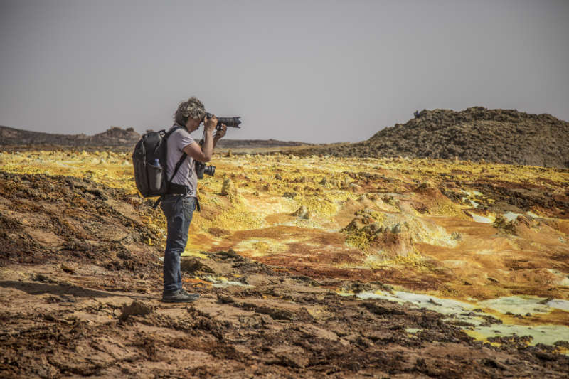 Michael Martin am Dallol (Foto: Michael Martin)