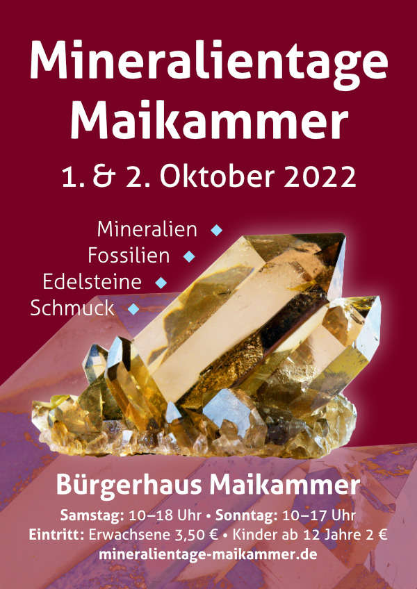 Plakat Mineralientage Maikammer