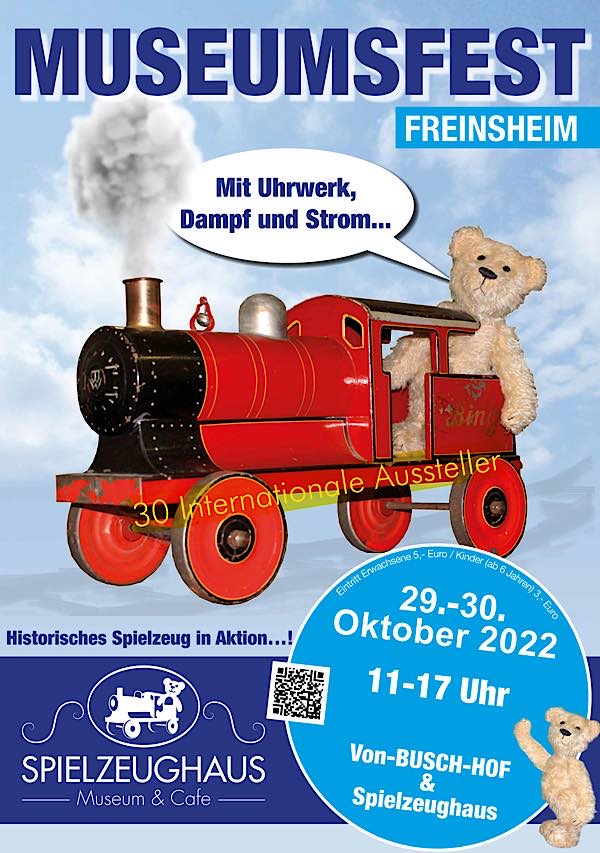 10. Museumsfest "Uhrwerk, Dampf und Strom - Altes Spielzeug in Aktion"