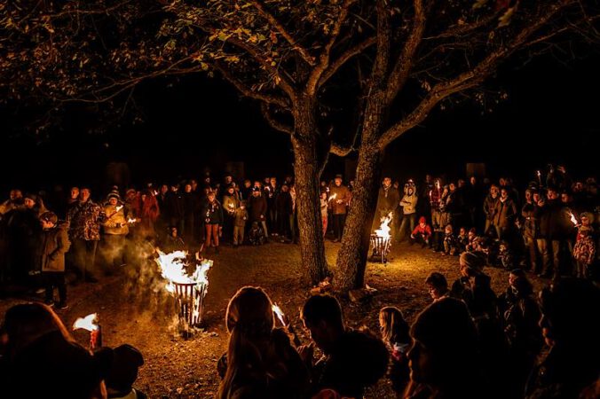 Fest „Samhain“ im Keltendorf Steinbach am Donnersberg (Foto: Donnersberg-Touristik-Verband)