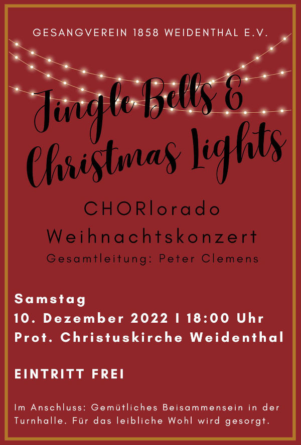 Weihnachtskonzert (Quelle: CHORlorado)