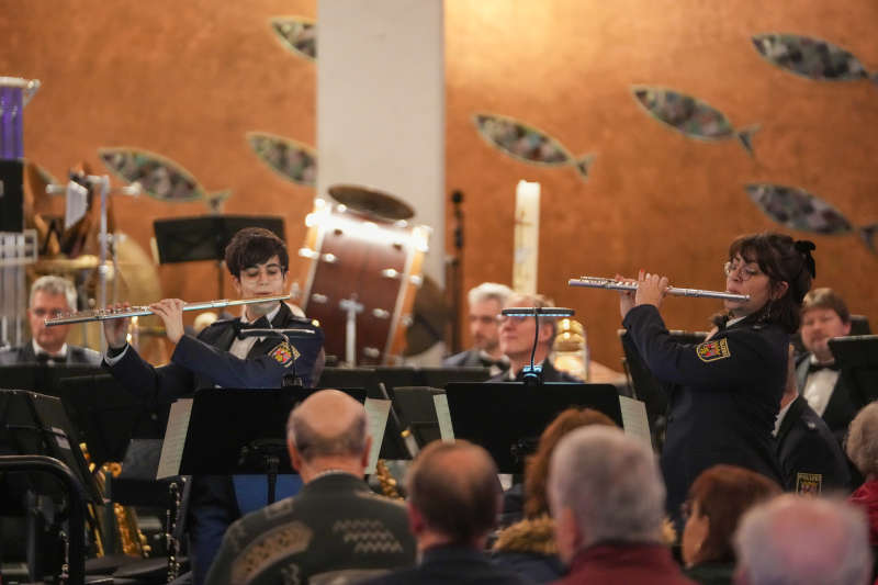 Das Landespolizeiorchester Rheinland-Pfalz in der Friedenskirche Ludwigshafen (Foto: Holger Knecht)