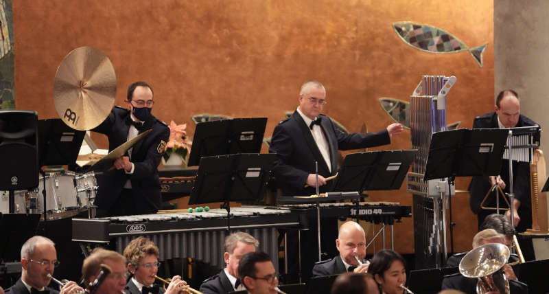 Das Landespolizeiorchester Rheinland-Pfalz in der Friedenskirche Ludwigshafen (Foto: Holger Knecht)