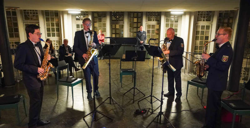 Das Landespolizeiorchester Rheinland-Pfalz in der Friedenskirche Ludwigshafen (Foto: Holger Knecht)