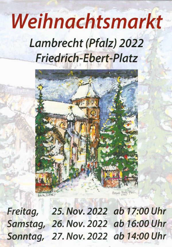 Plakat 2022 - Vorderseite (Quelle: Stadt Lambrecht)