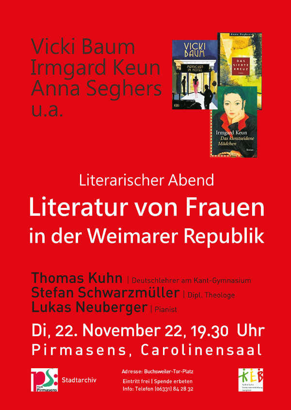 Plakat Literarischer Abend