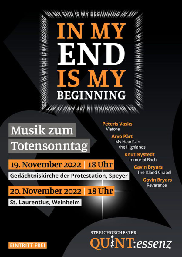 Konzert QUINT:essenz am 19. November 2022 in Speyer