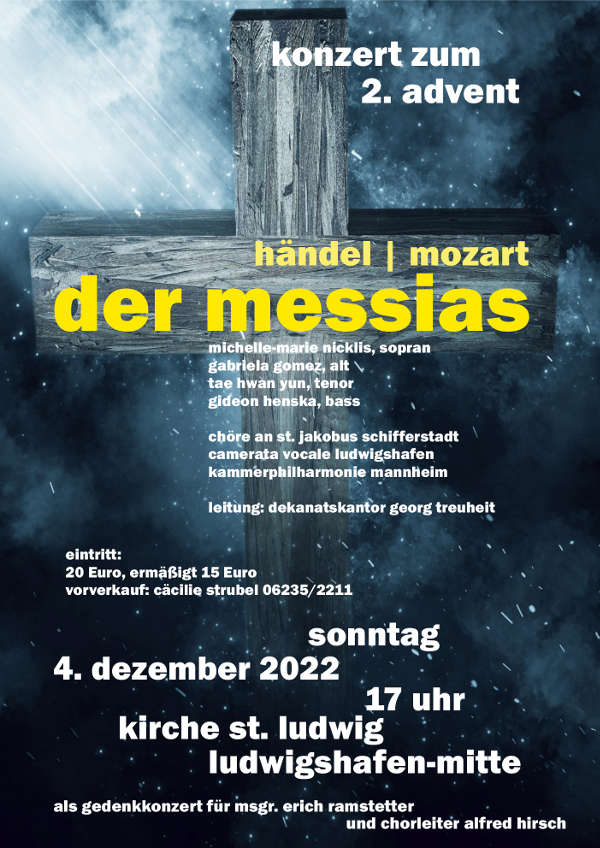 „Der Messias“ von G. F. Händel in der Version von W. A. Mozart