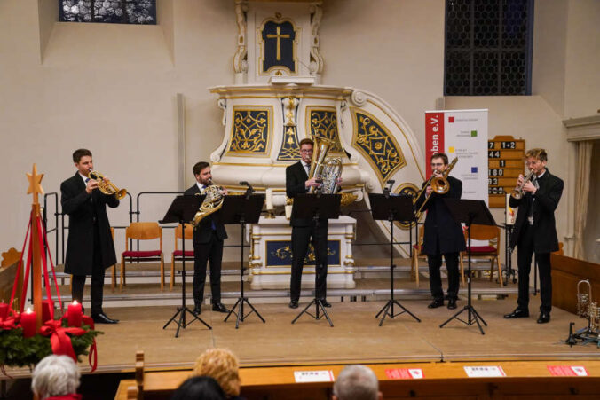 Das Blechbläser-Ensemble LJO-Brass (Foto: Holger Knecht)