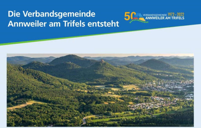 Blick über das Zentrum der Verbandsgemeinde um die Stadt Annweiler am Trifels. (Quelle: VG Annweiler)