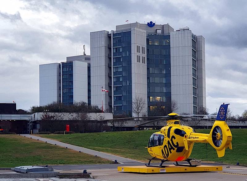 Christoph 5 an der BG Klinik Ludwigshafen (Foto: Holger Knecht)