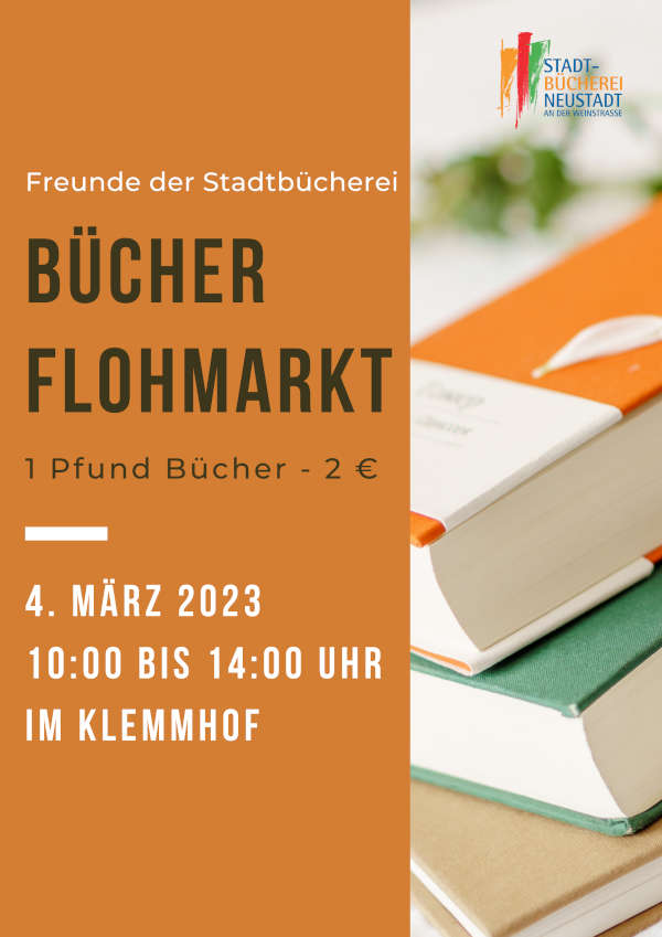 Bücherflohmarkt (Quelle: Stadtverwaltung Neustadt)