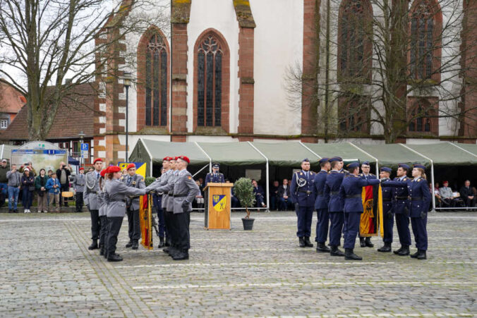 Gelöbnis Kandel 2023 Luftwaffenausbildungsbataillon ABC-Abwehrbataillon750Baden (Foto: Holger Knecht)