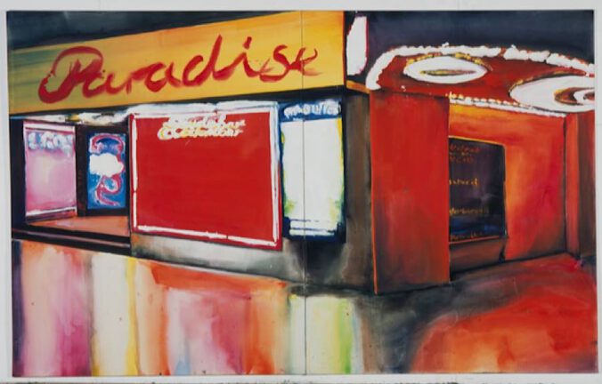 Paradise © Robert Klümpen, 2003, Acryl auf Nessel, 250 x 400 cm, zweiteilig