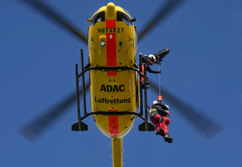 Vorführung der Rettungswinde (Foto: Holger Knecht)