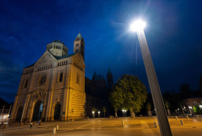 Der Dom im Dunkeln (Quelle: Domkapitel Speyer, Foto: Klaus Landry)