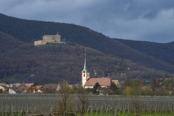 Blick auf Maikammer und das Hambacher Schloss (Foto: Holger Knecht)