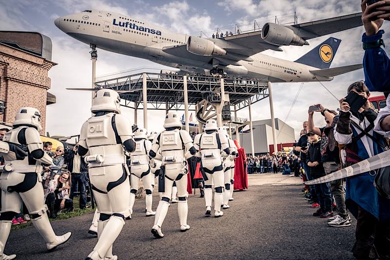 Die Cosplay-Parade zählt bei den Besuchern zu einem der Highlights des Science Fiction Treffen Speyer. (Quelle: Technik Museum Speyer)