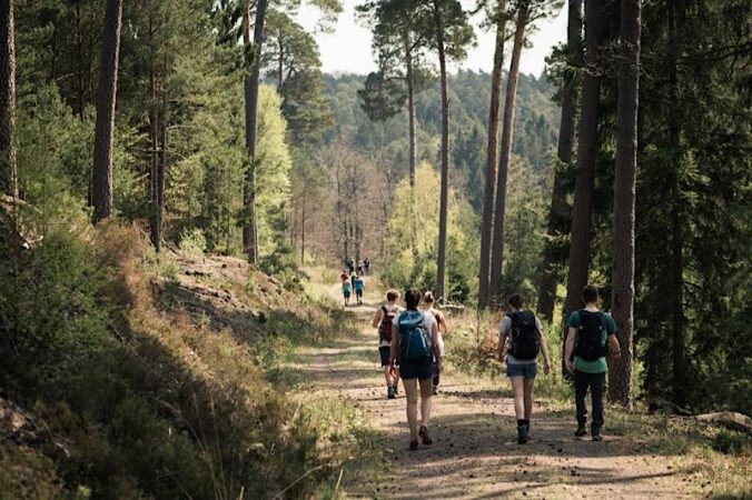 Impression von der Uni-Villa-Wanderung. (Foto: Unisport, Robert Bachmann)