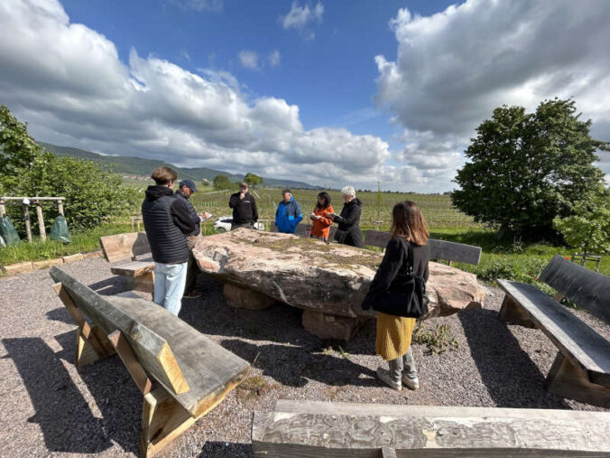 Die Gästeführer am Arboretum (Foto: Verein Südliche Weinstrasse Edenkoben)