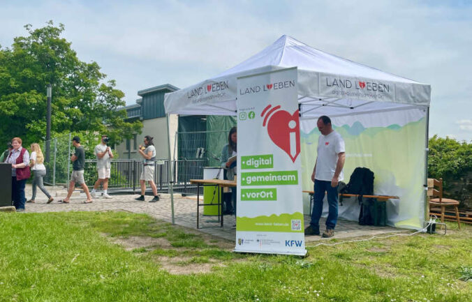 Stand auf der Burg Lichtenberg (Foto: LAND L(i)EBEN)