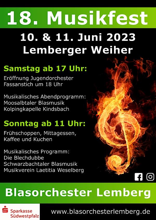 Veranstaltungsplakat (Quelle: Blasorchester Lemberg e.V.)