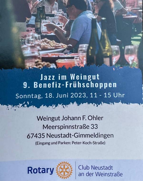 Benefiz-Frühschoppen „Jazz im Weingut“
