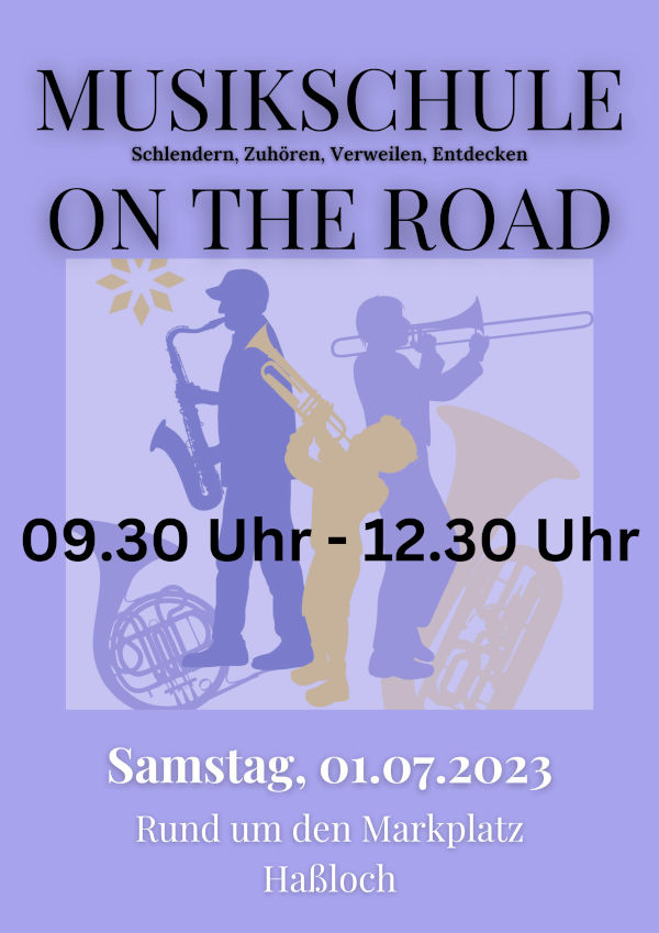 Plakat Musikschule on the Road
