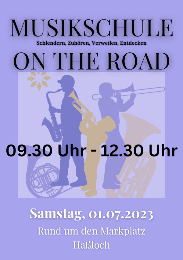 Plakat Musikschule on the Road