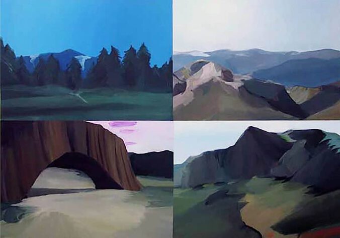 Tina Gillen "landscape", Malerei, 130 x 180 x 120 cm.
