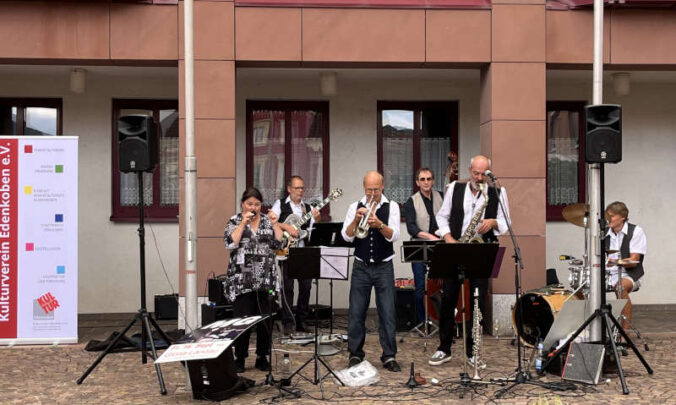 Jazz am Lederstrumpfbrunnen (Foto 2022: Jutta Grünenwald)
