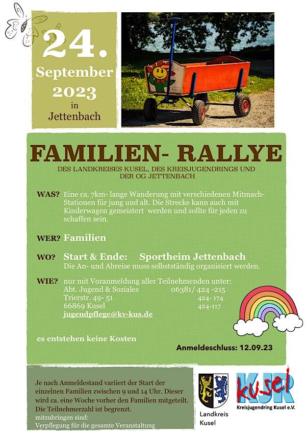 Familien-Rallye am 24. September 2023 in Jettenbach