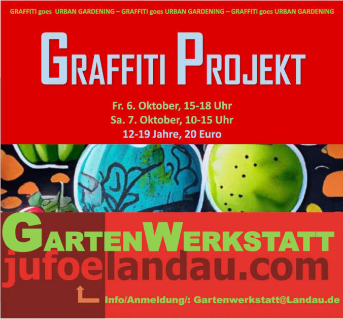 Der Graffitiworkshop findet am 6. und 7. Oktober statt. (Quelle: Stadt Landau)