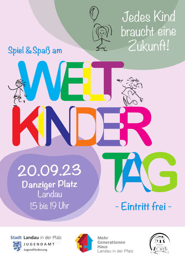 Weltkindertag am 20. September 2023 auf dem Danziger Platz in Landau