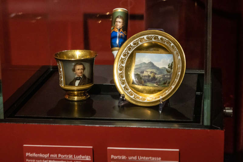 Blick in die Ausstellung „König Ludwig I. – Sehnsucht Pfalz“. (Bildnachweis: Historisches Museum der Pfalz Speyer/Foto: Julia Paul)