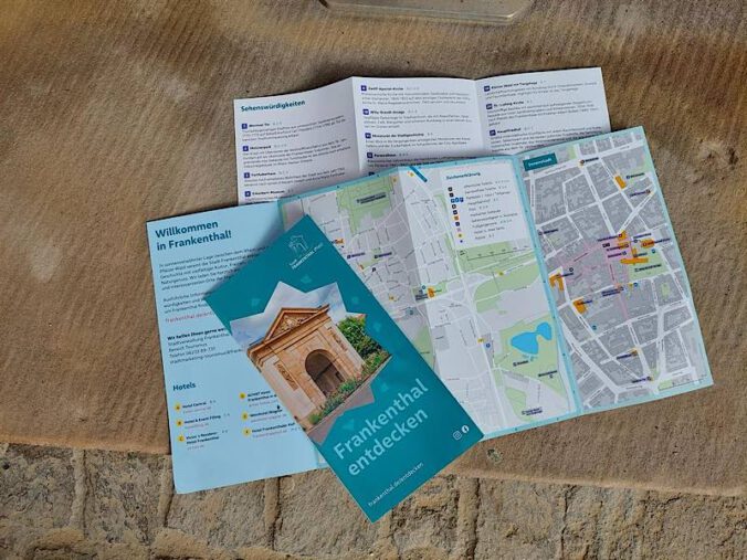Der neuetouristische Stadtplan (Foto: Stadtverwaltung Frankenthal)