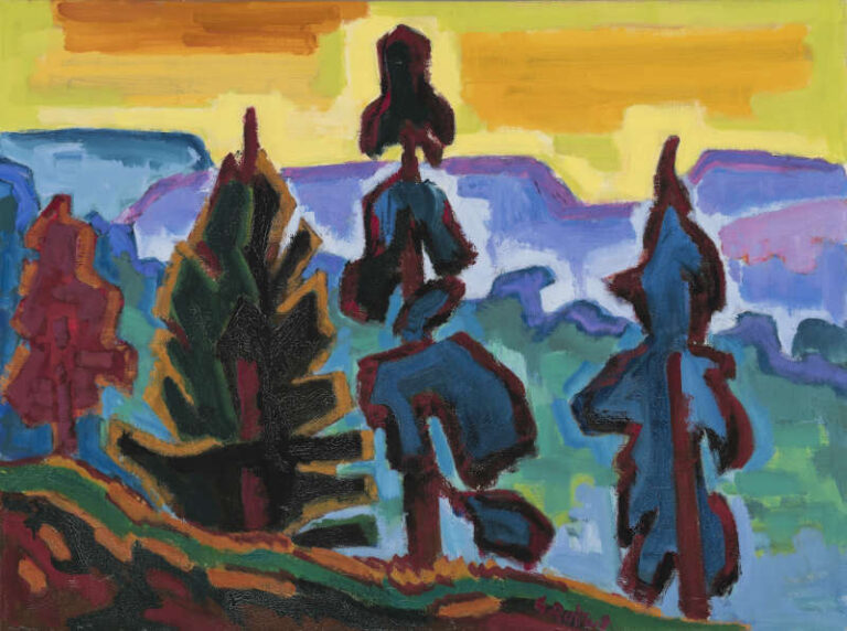 Karl Schmidt-Rottluff, Taunusmelancholie, 1960, Museum Wiesbaden, © VG Bild-Kunst, Bonn 2023