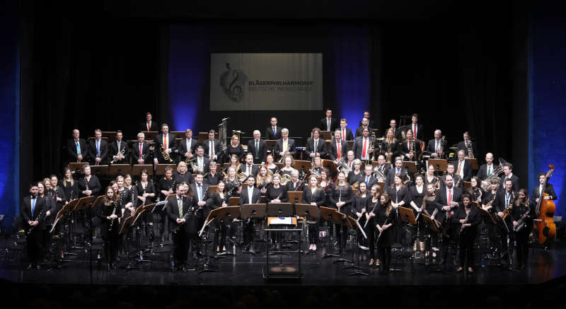 Bläserphilharmonie Deutsche Weinstraße im Januar 2023 im Saalbau Neustadt an der Weinstraße (Foto: Holger Knecht)