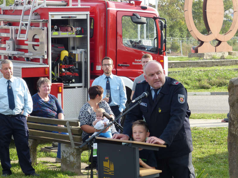 Zugführer Andrè Luipold (Foto: Feuerwehr Neustadt)