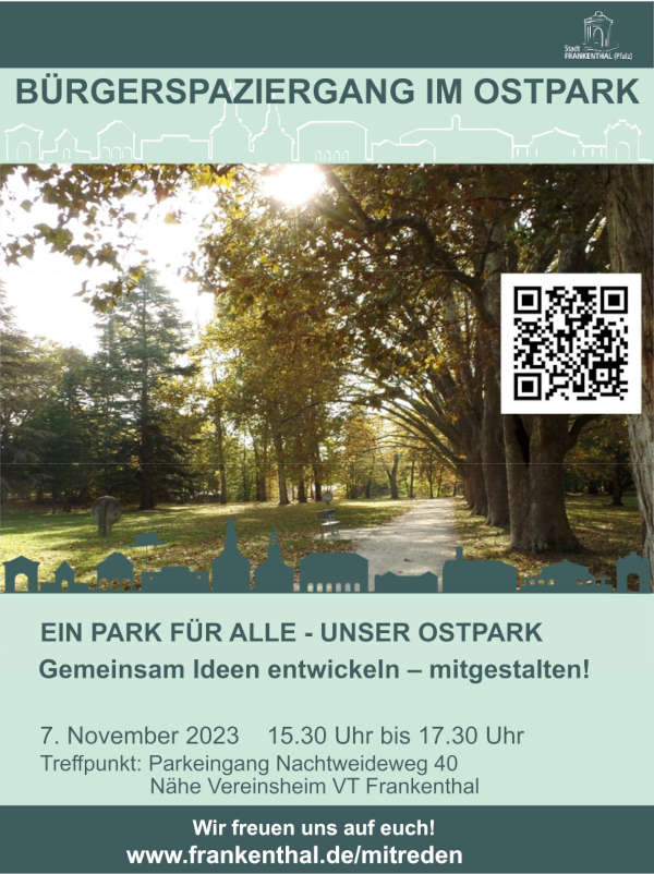 Plakat Bürgerbeteiligung Ostpark