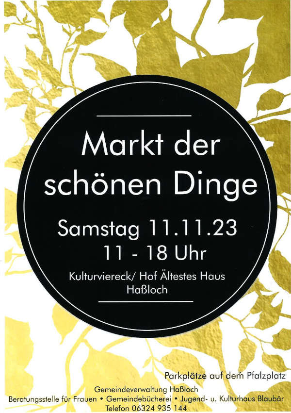 Plakat - Markt der schönen Dinge