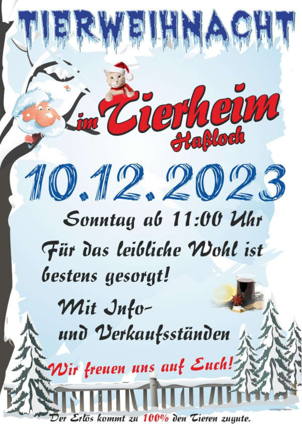 Tierweihnacht im Tierheim Haßloch